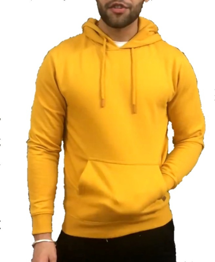 Yellow discount hoodie flipkart