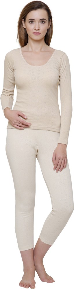 Bodycare Insider Beige Solid Thermal Women Top Thermal - Buy Bodycare  Insider Beige Solid Thermal Women Top Thermal Online at Best Prices in  India