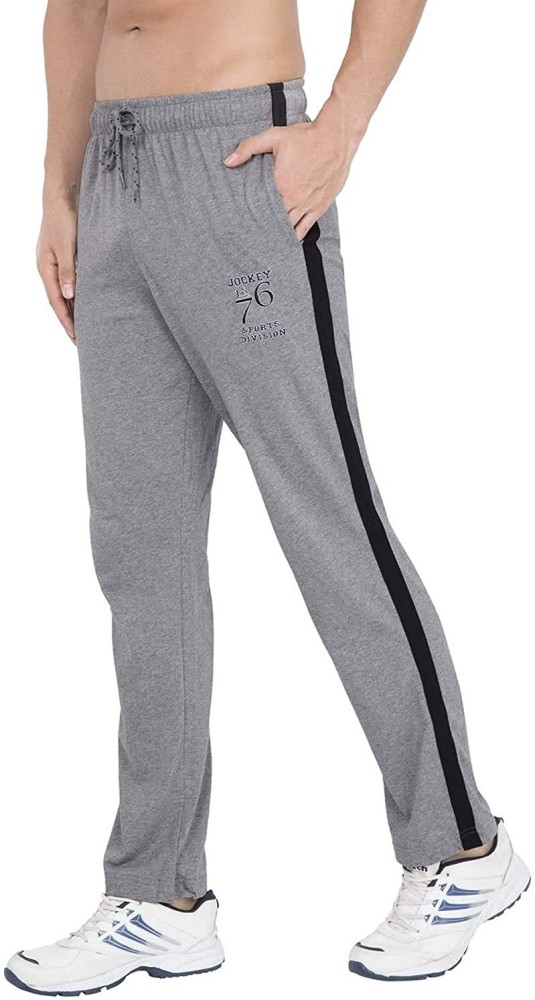 JOCKEY Self Design Men Grey Track Pants - Buy JOCKEY Self Design