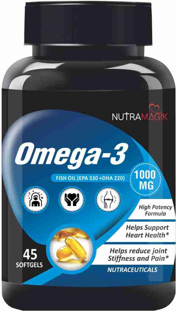 nutramagik Omega 3 Fish Oil 45 soft gel for heart and joint pain