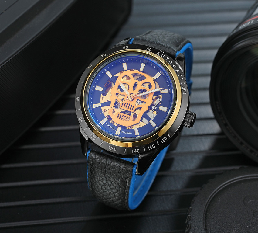Forsining top skeleton watch