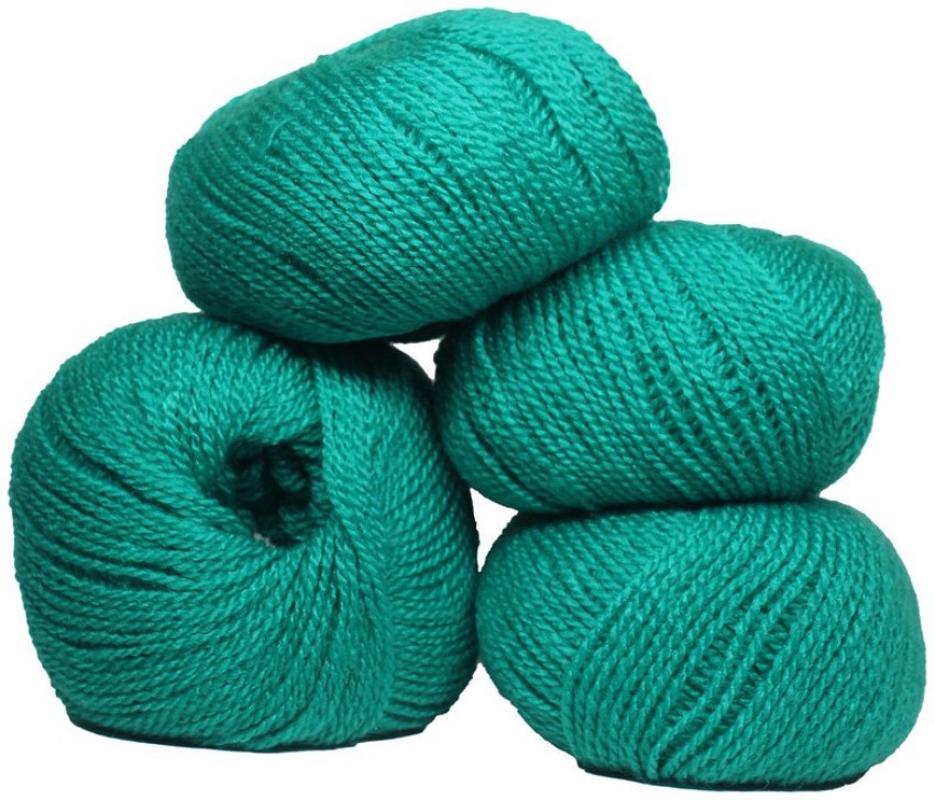 Royal Villa Original Knitting Yarn Wool-2 Ply- Sea Green Woolen Crochet Yarn  Thread. Wool Yarn for Knitting. Woolen Thread-200gm - Original Knitting Yarn  Wool-2 Ply- Sea Green Woolen Crochet Yarn Thread. Wool