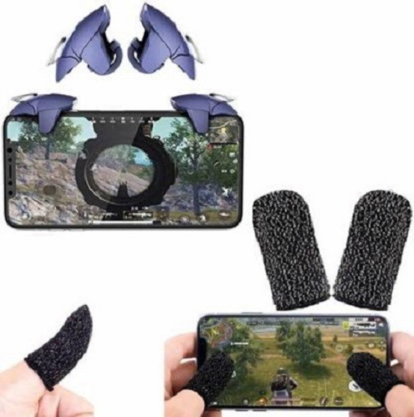  Zozu 2Pcs PUBG Moible Controller Gamepad Free Fire L1 R1  Trigger PUGB Mobile Game Pad Grip L1R1 Joystick for iPhone Android Phone :  Video Games