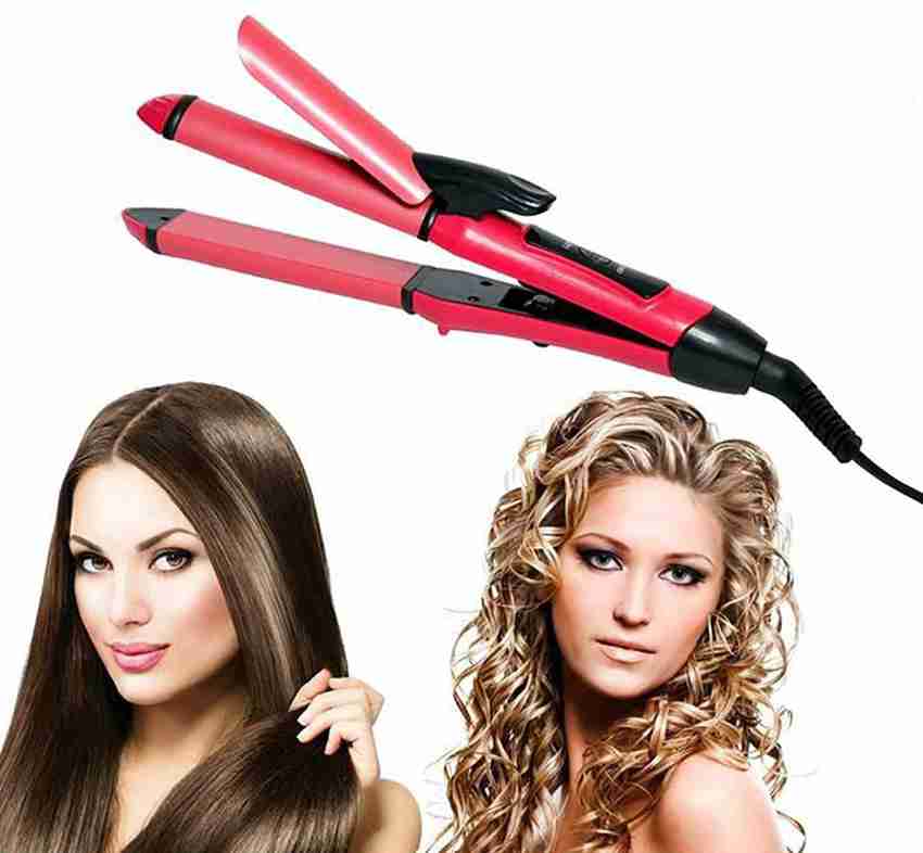 Hair straightening and curling machine 2 in on sale 1