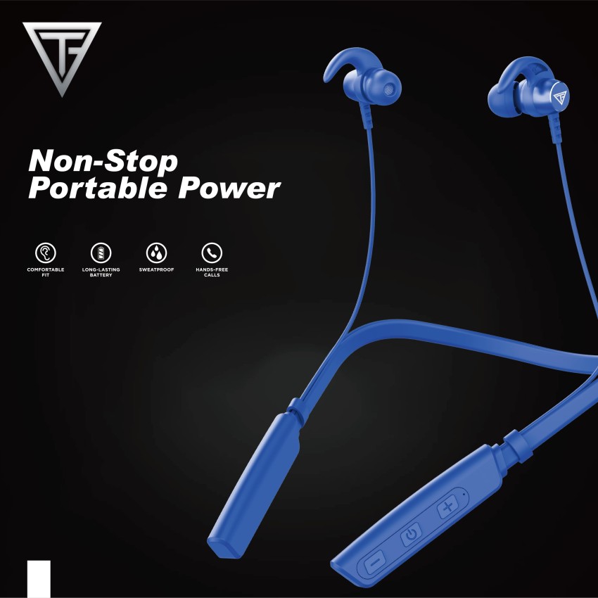 Bluetooth earphones blue online colour