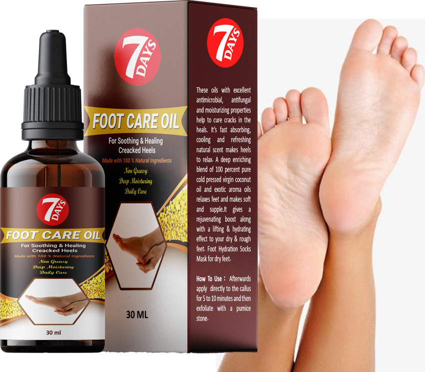 7 Days foot cream for cracked heels cracked heel foot care cream stretch mark scar spot black head removal ooil for foot care oil Price in India Buy 7 Days foot