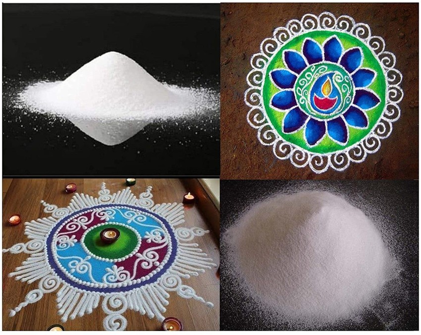 Rangoli Powder - White, 200 g