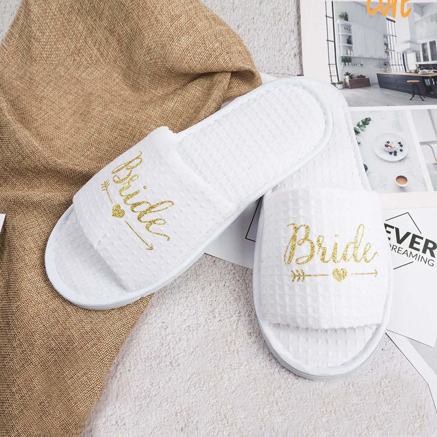 Bride gown and discount slippers
