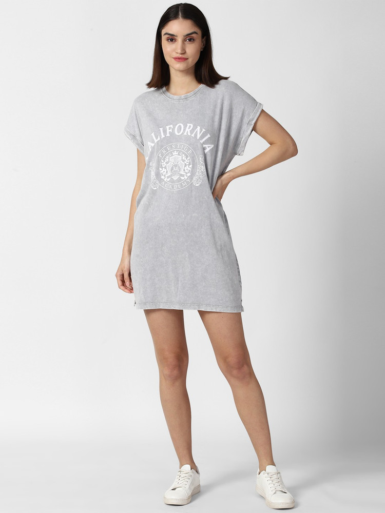 FOREVER 21 Women T Shirt Grey Dress Buy FOREVER 21 Women T Shirt Grey Dress Online at Best Prices in India Flipkart