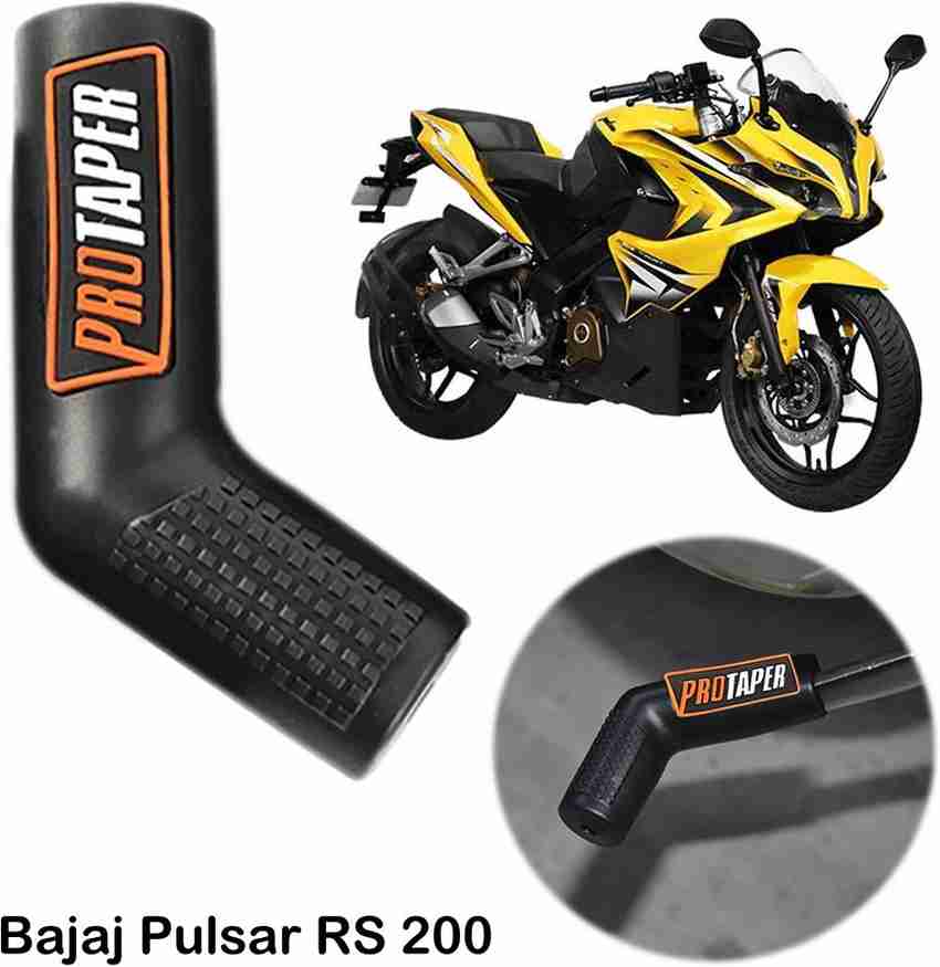 Znee Smart Pack of 1 Imported Black Orange Motorcycle Rubber Gear Shiftier Sock Boot and Shoe Protector Shift Cover for Bajaj Pulsar RS 200 Gear Shift Collar Price in India