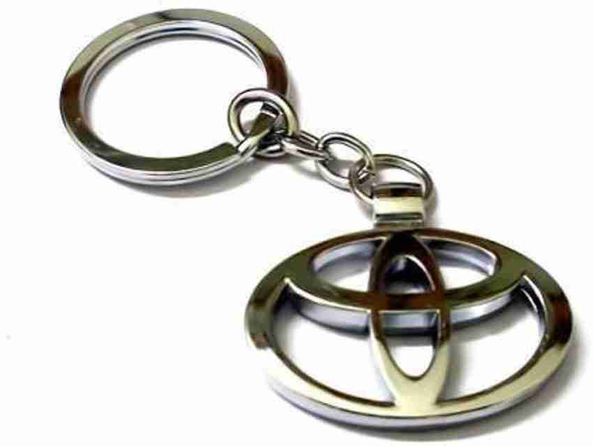 Toyota logo keychain top