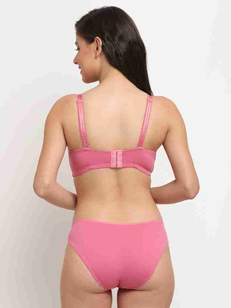 Buy Makclan Love For Lace Underwired Plunge Bra - Pink Online