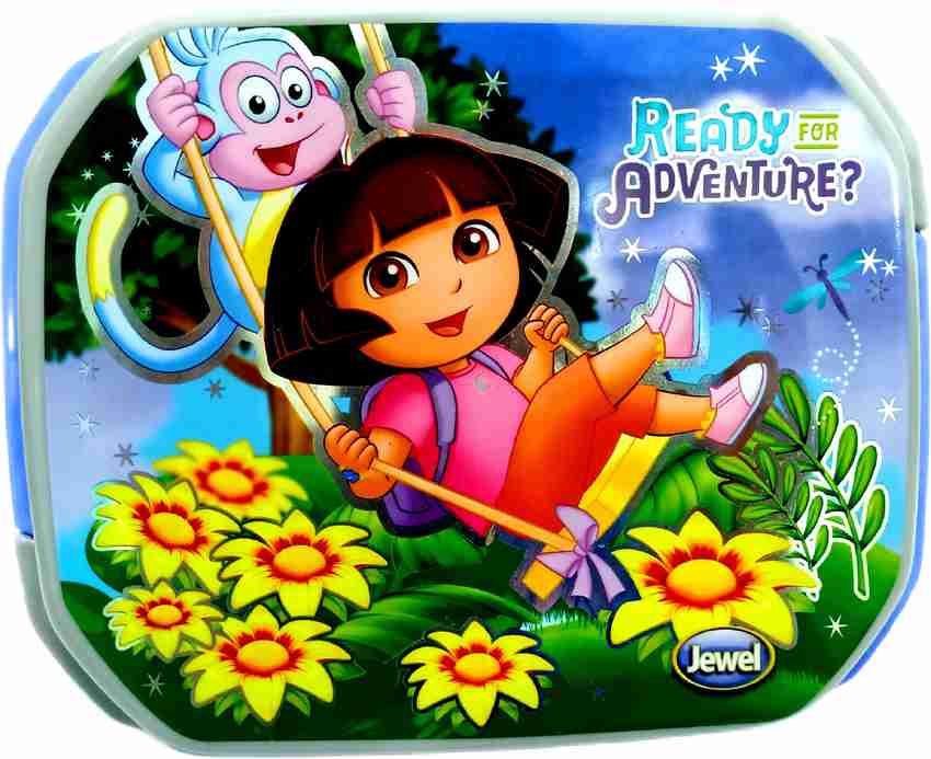 Flipkart ShowX Dora Kids lunch Box with Dora print and Fit