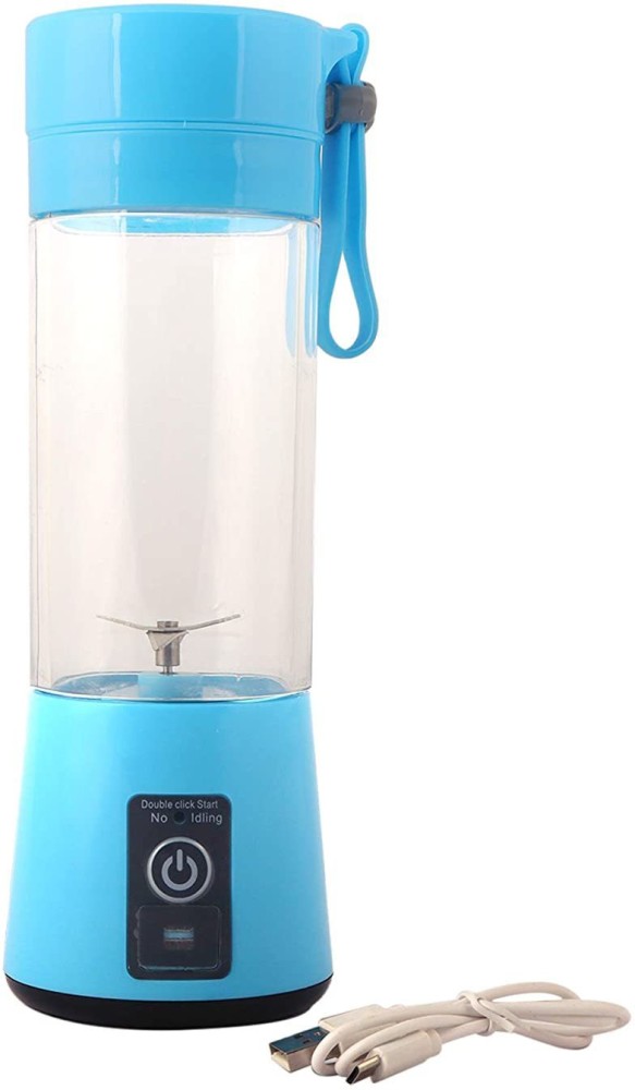 ZVR USB Juicer Electric Portable Mixer Blue Hand Shaker Juicer Mixer  Grinder Blender USB Juicer Electric Portable Mixer Blue Hand Blender Shaker  Juicer Mixer Grinder 200 Juicer (1 Jar, Blue) Price in