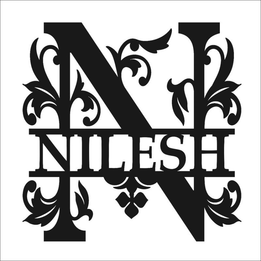 Superman Nilesh Name Logo