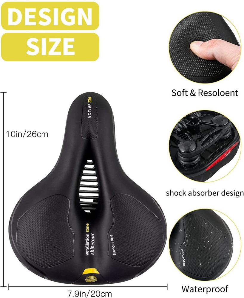 Memory foam deals bicycle seat cover