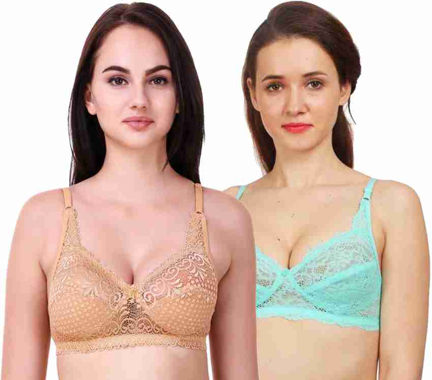 soft beauty R&S Garments Collection Full Net Bra Combo Of 2 BEBL Women Full  Coverage Non Padded Bra - Buy soft beauty R&S Garments Collection Full Net  Bra Combo Of 2 BEBL