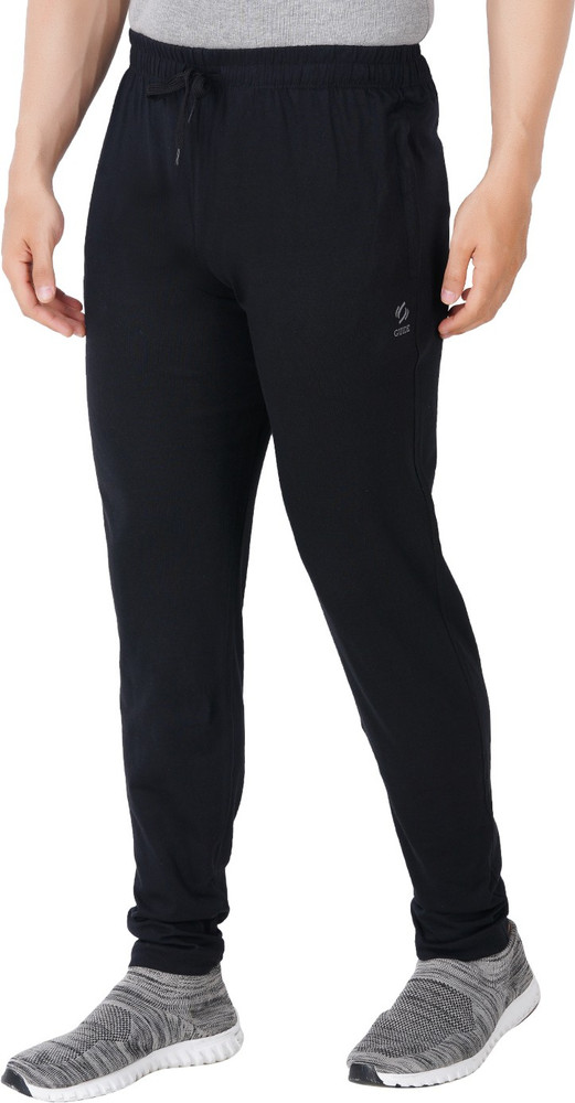 Guide Solid Men Black Track Pants
