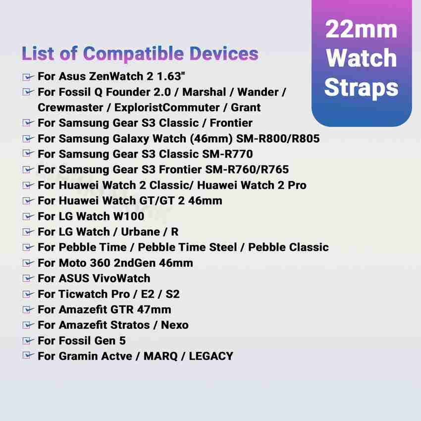 Samsung galaxy watch online compatibility list
