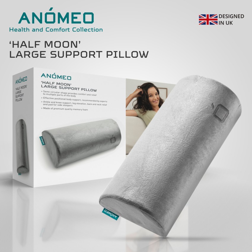 Knee Rest Pillow Provides Relief and Support Half Moon Memory Foam