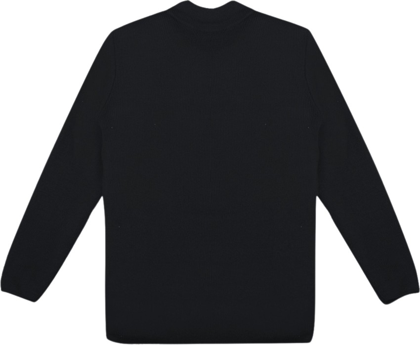 Plain hot sale black sweater