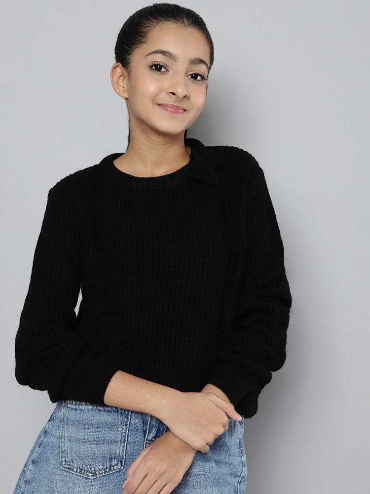 Black sweater hotsell for girl