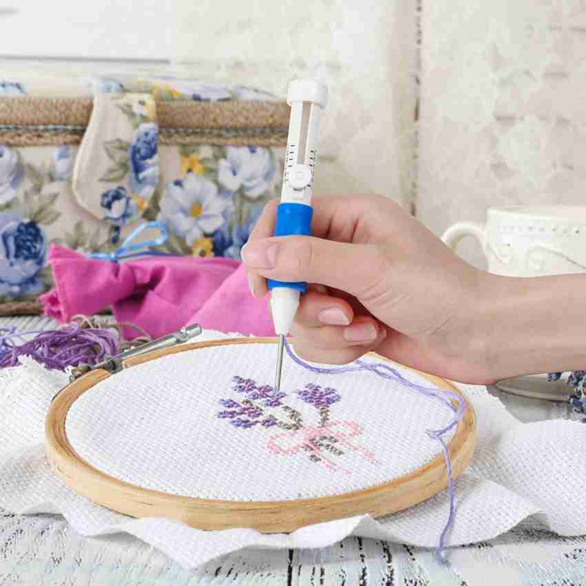 Adjustable Punch Needle Beginner Rug Punch Tool Pink or Blue Needle Punching  Magic Embroidery Pen 