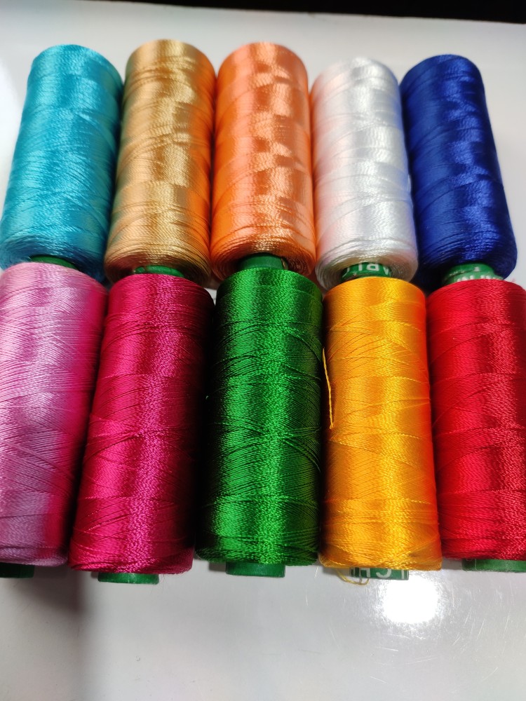 rub enterprises Silk Thread for Silk Jewellry making 10 colours and 10  thread Rolls - Silk Thread for Silk Jewellry making 10 colours and 10  thread Rolls . shop for rub enterprises products in India.
