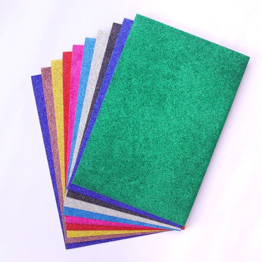 10Sheets 2MM Thick Glitter Foam Sponge Paper 21 x 29 cm Handmade Craft DIY Foam  Paper Flower Party Decoration Scrapbooking Card