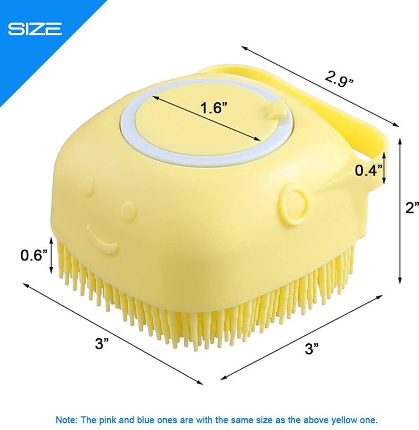 GLowcent Silicone Soft Bath Shower Brush Body Scrubber with Soap Dispenser  G5 - Price in India, Buy GLowcent Silicone Soft Bath Shower Brush Body  Scrubber with Soap Dispenser G5 Online In India