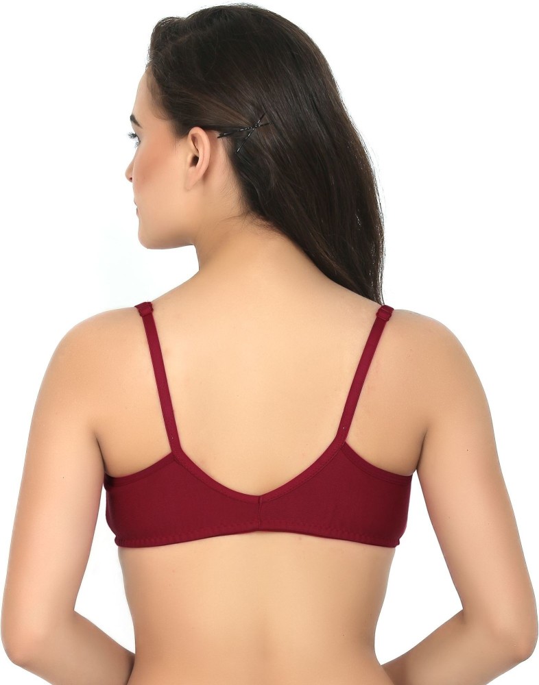 niharika Women's Cotton Non-Padded Non-Wired Regular Bra Pack of 3 Women  Plunge Non Padded Bra - Buy niharika Women's Cotton Non-Padded Non-Wired  Regular Bra Pack of 3 Women Plunge Non Padded Bra