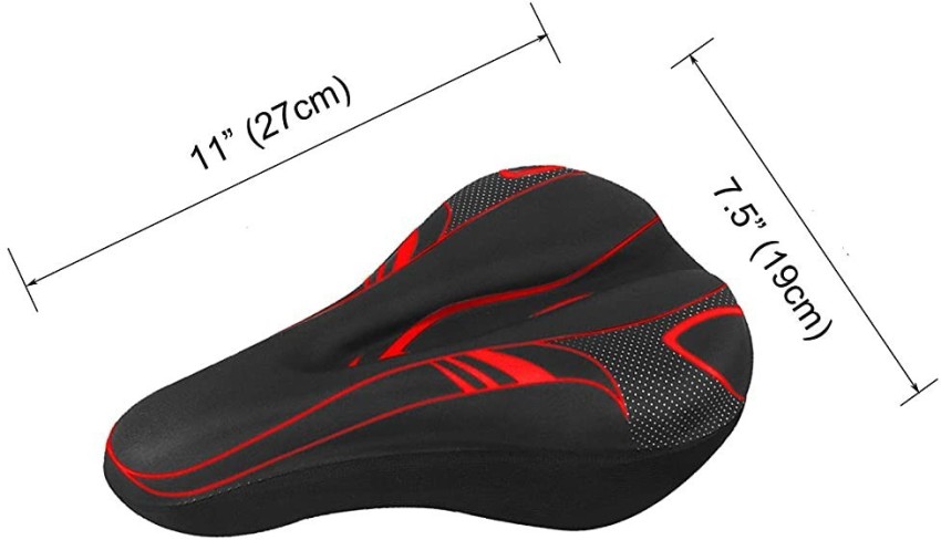 RESHNE Heavy Bicycle Silicone Gel Saddle Seat Cushion Pad Gel