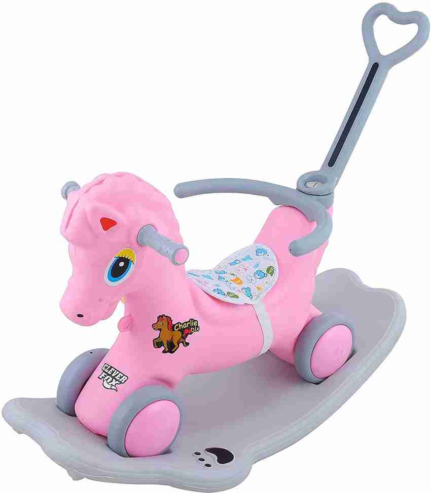 baby tone baby 2 in 1 Baby Horse Rider Musical Rocker for Kids 1 3 Years Birthday Gift for Kids Boys Girls Charlie Rider Indoors and Outdoors toy Rideons Wagons Non Battery Operated Ride On