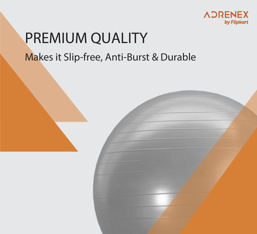 Adrenex by Flipkart Gym Ball for Exercise Yoga with Pump Anti