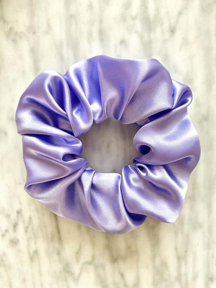 Reign Lilac Satin Scrunchie Rubber Band Price in India Buy Reign