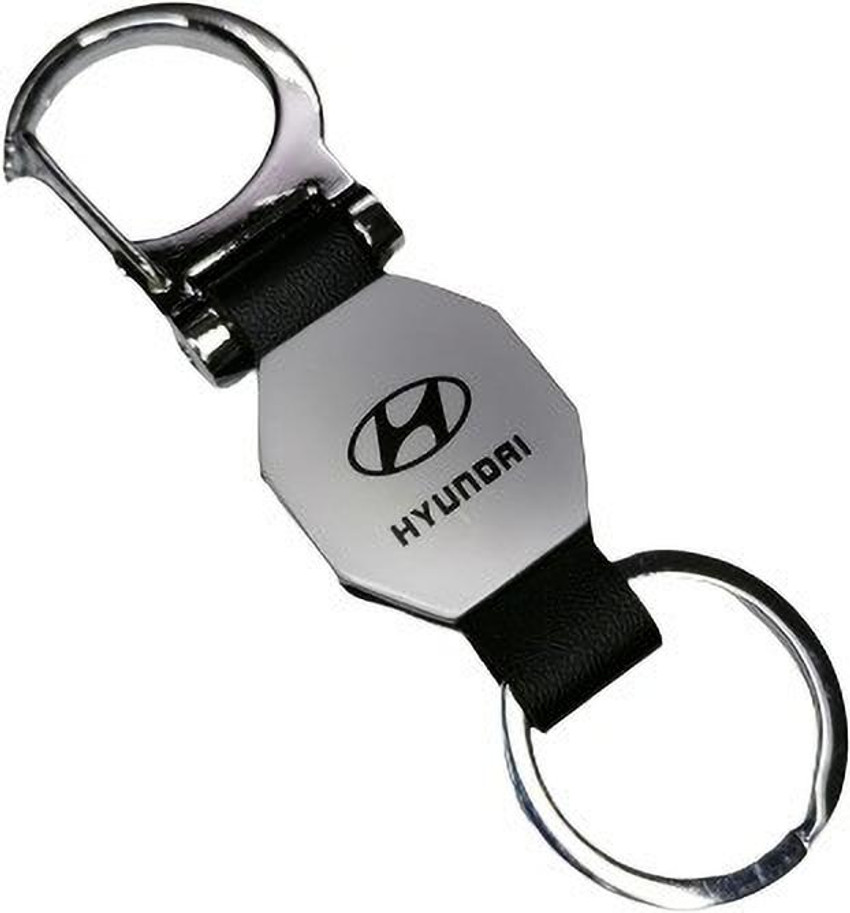 keyaccessories metallic leather hyundai car keyring Key Chain Price