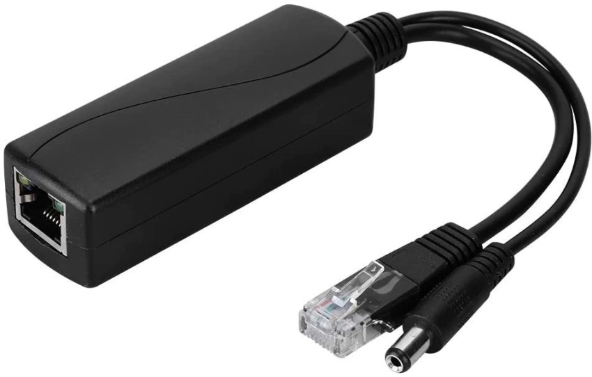 dhruvga PoE Splitter Power Over Ethernet Adapter Active 48V to 12V for IP  Camera, POE Devices, POE Switches, Surveillance Camera. (DHV-SPT-0211) Lan  Adapter Price in India - Buy dhruvga PoE Splitter Power Over Ethernet  Adapter Active 48V to 12V