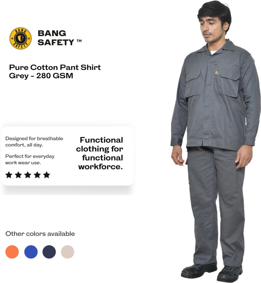 100% Cotton Construction Safety Clothes Workwear Safety Uniform in
