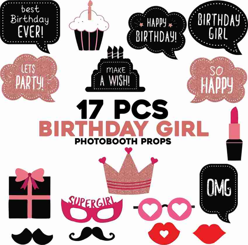 Girly photo shop booth props