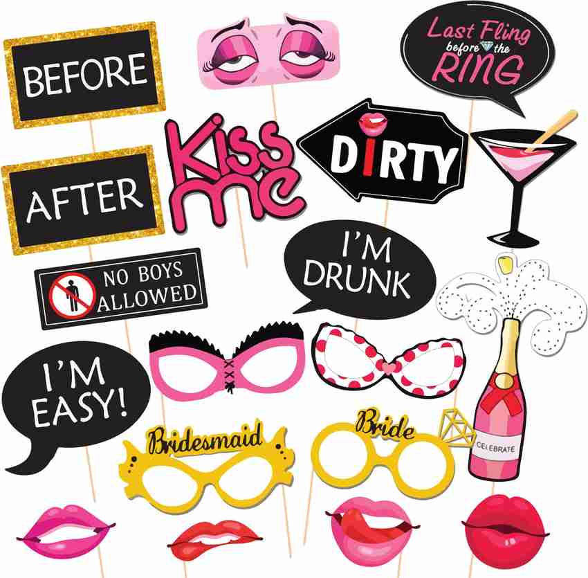 ZYOZI Bachelorette Party Photo Booth Props Fun Wedding Photo