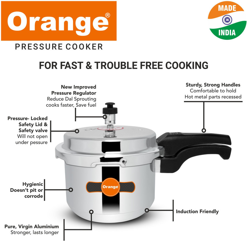 Orange pressure 2025 cooker 3 litre