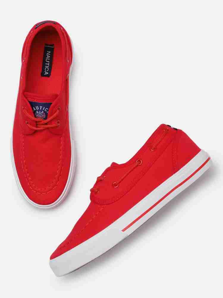 red nautica shoes