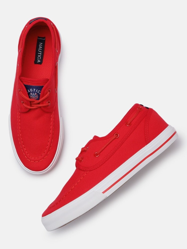 nautica red shoes