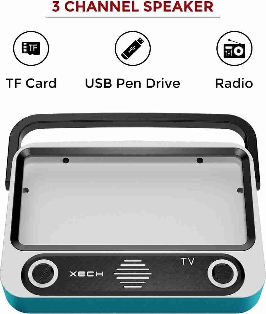 Buy xech Bluetooth Speaker with Phone Holder Tellivibe Max Blue 5
