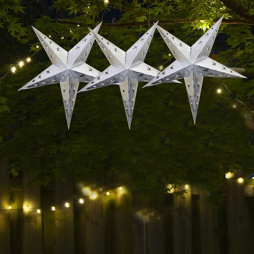 ME YOU Christmas Decorative Star Hanging Star Indoor and Outdoor
