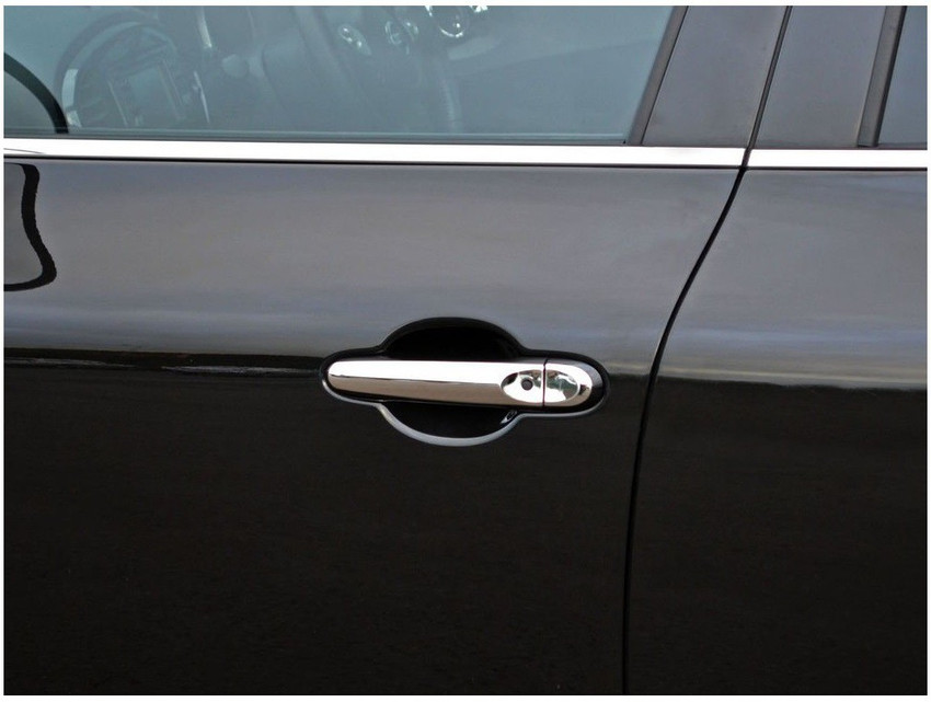 Black car top door handle covers