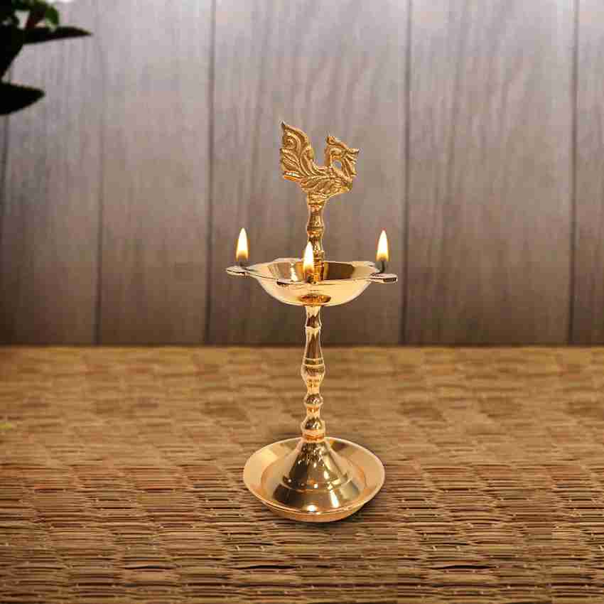 Gold plated on sale kuthu vilakku