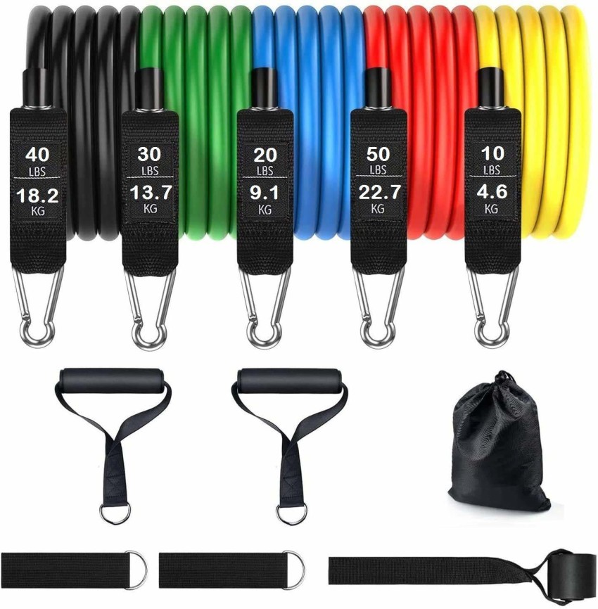 Set of 5] Resistance Bands Workout Loop Exercise CrossFit Fitness
