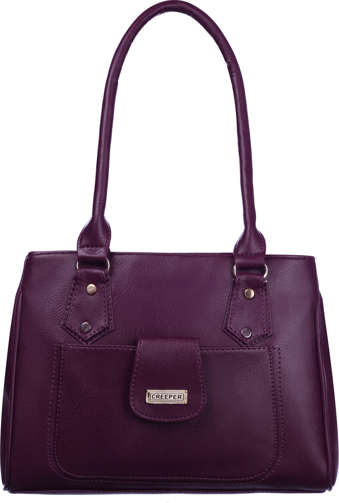 Purple shoulder purse on sale
