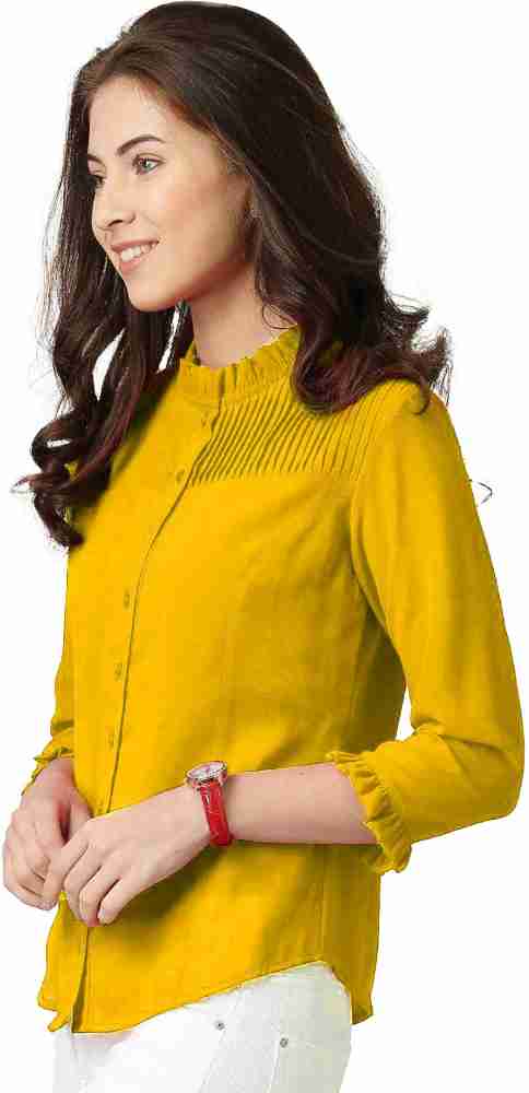 Girls sale yellow shirt